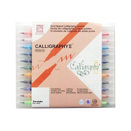 ZIG Memory System Calligraphy II 12 Color Set