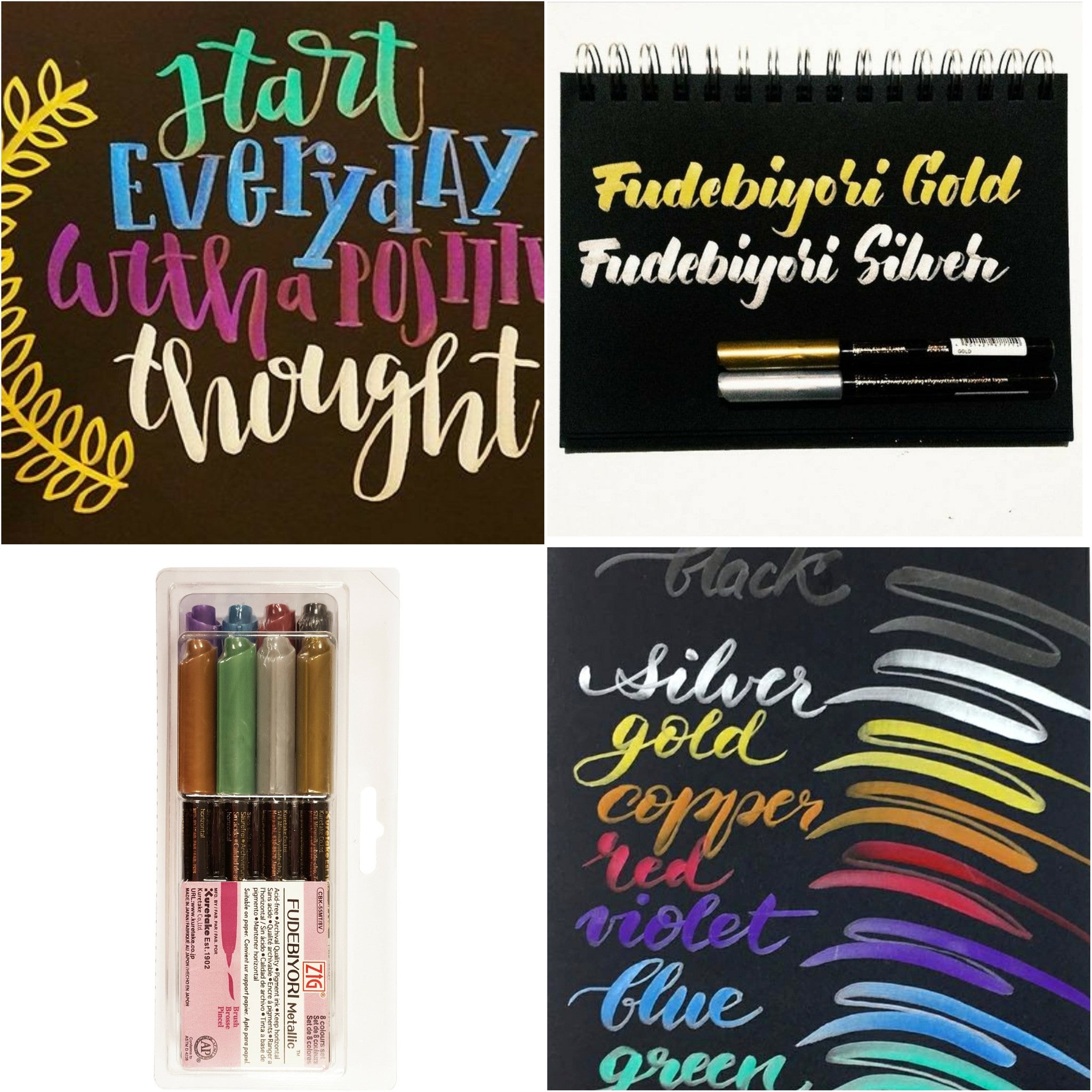 ZIG Fudebiyori Metallic Brush Pen