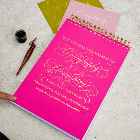 <Pre-Order>The Enchanted World of Calligraphy Flourishing Workbook