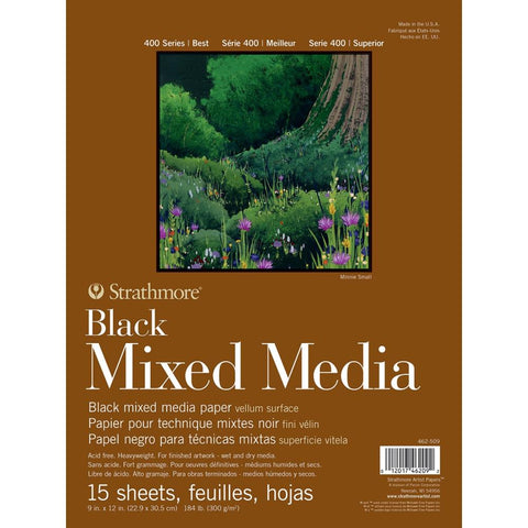 Strathmore 400 Series Mixed Media Pad - Black