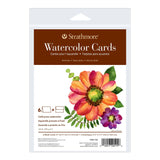 Strathmore Watercolor Cards & Envelopes 5"X6.875" (6 Sets per Pack)