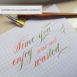 初班Copperplate Calligraphy Workshop 沾水筆銅版體課程 西洋書法班