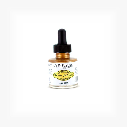 Dr Ph Martin Spectralite Private Collection Liquid Acrylics (金/銀/銅/白)