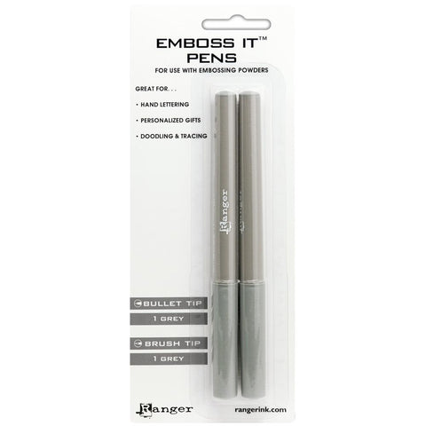 Ranger Grey Embossing Pen (Bullet & Brush Tips) 燙凸筆