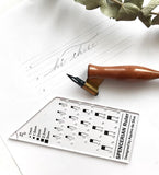 Calligraphy Ruler by Aquino da Silva 英文書法專用間尺